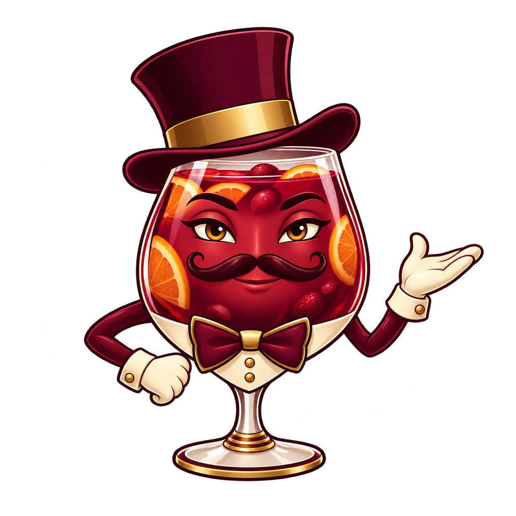 OLG Board sangria baron mascot